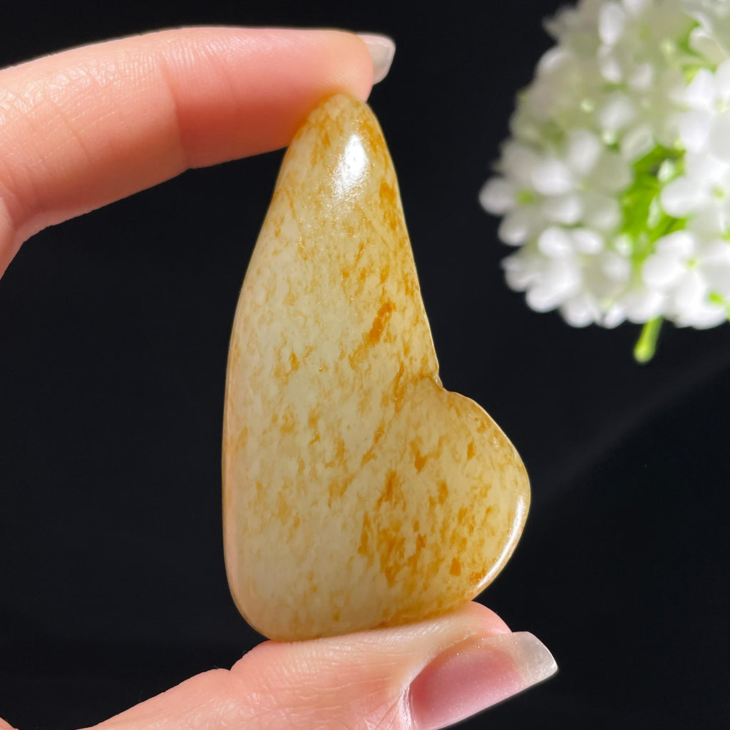 和田玉白玉“金珀秋桐”洒金皮籽料（yc394040）