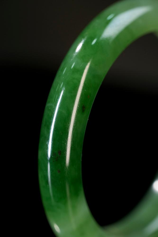 新疆天然和田玉碧玉手镯4（yc253290）