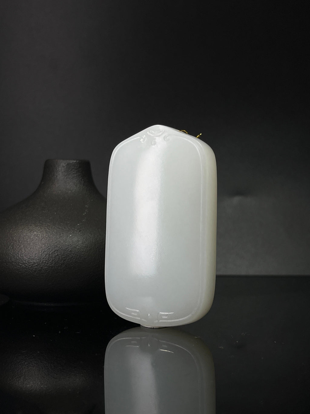 和田玉白玉无事牌（yc241015）