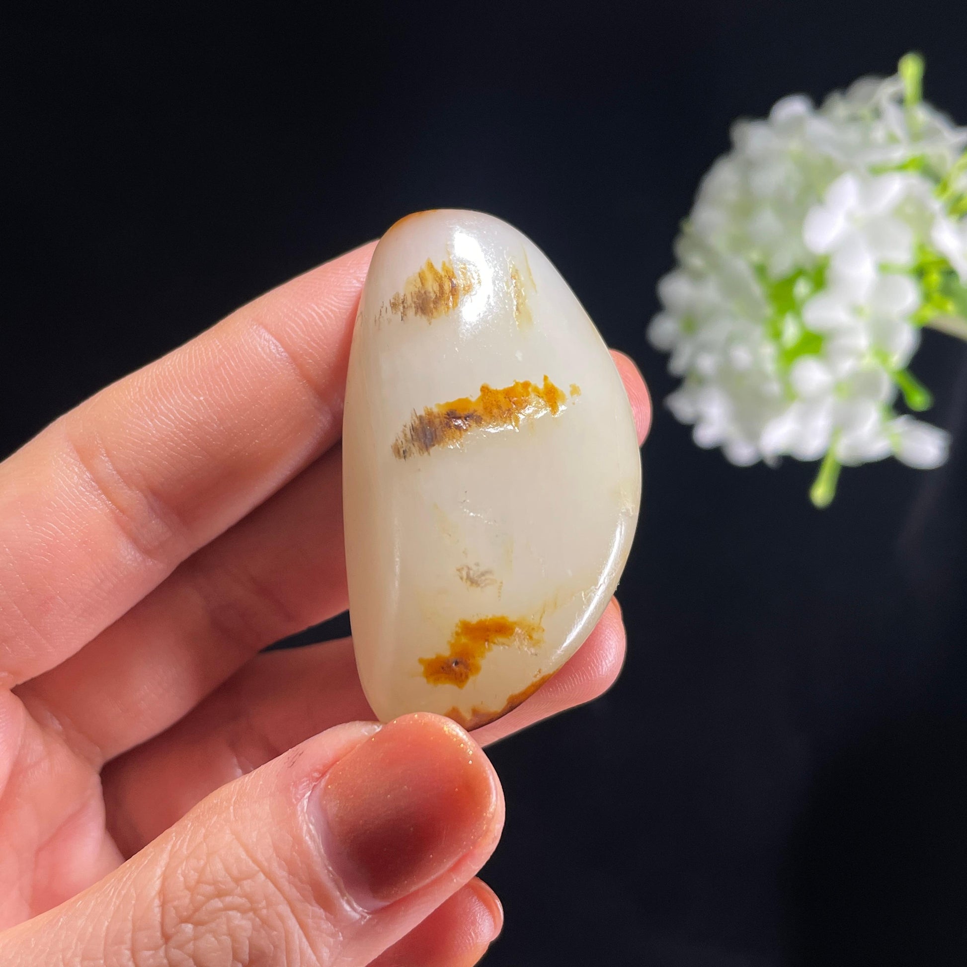 和田玉白玉“秋风横渡”红皮籽料（yc387229）