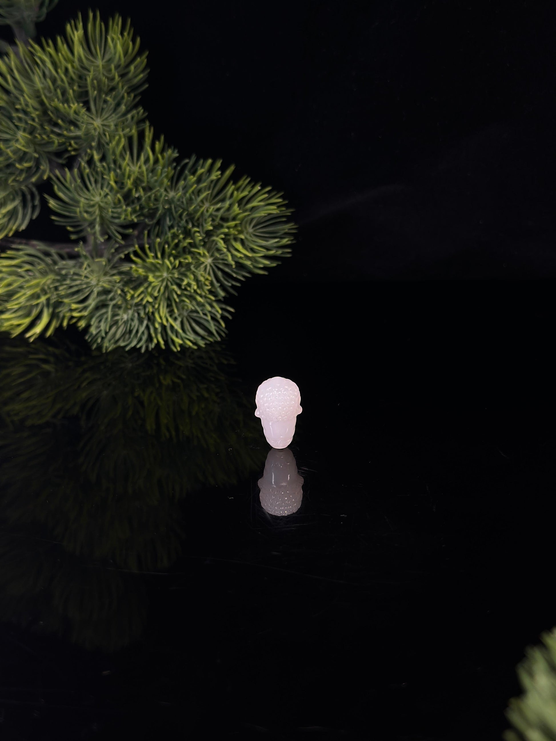 和田玉白玉佛头三通（yc480895）