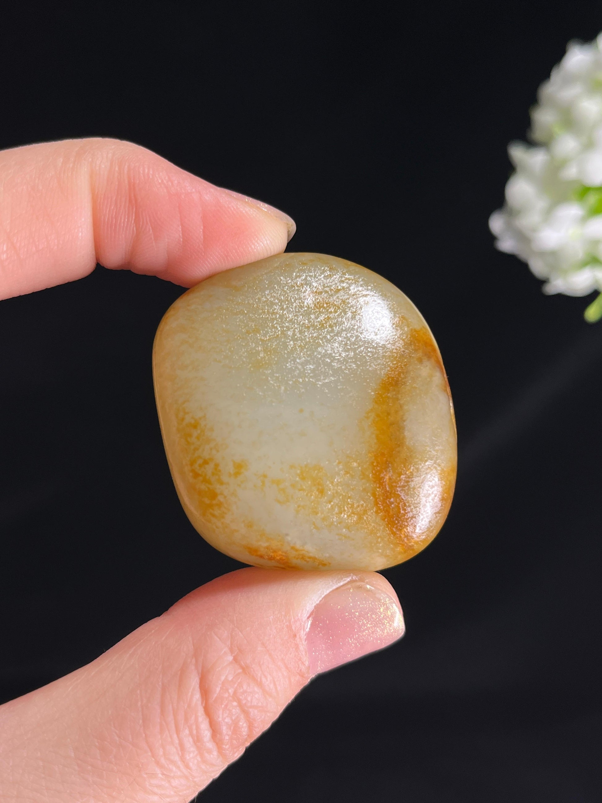 和田玉白玉洒金皮籽料原石（yc265682）