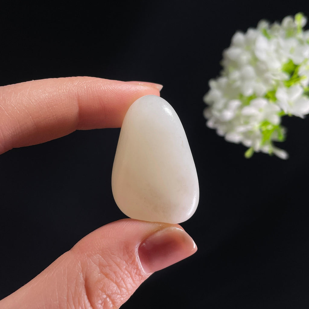 和田玉一级白玉“素雪凝玉”光白籽籽料原石（yc282604）