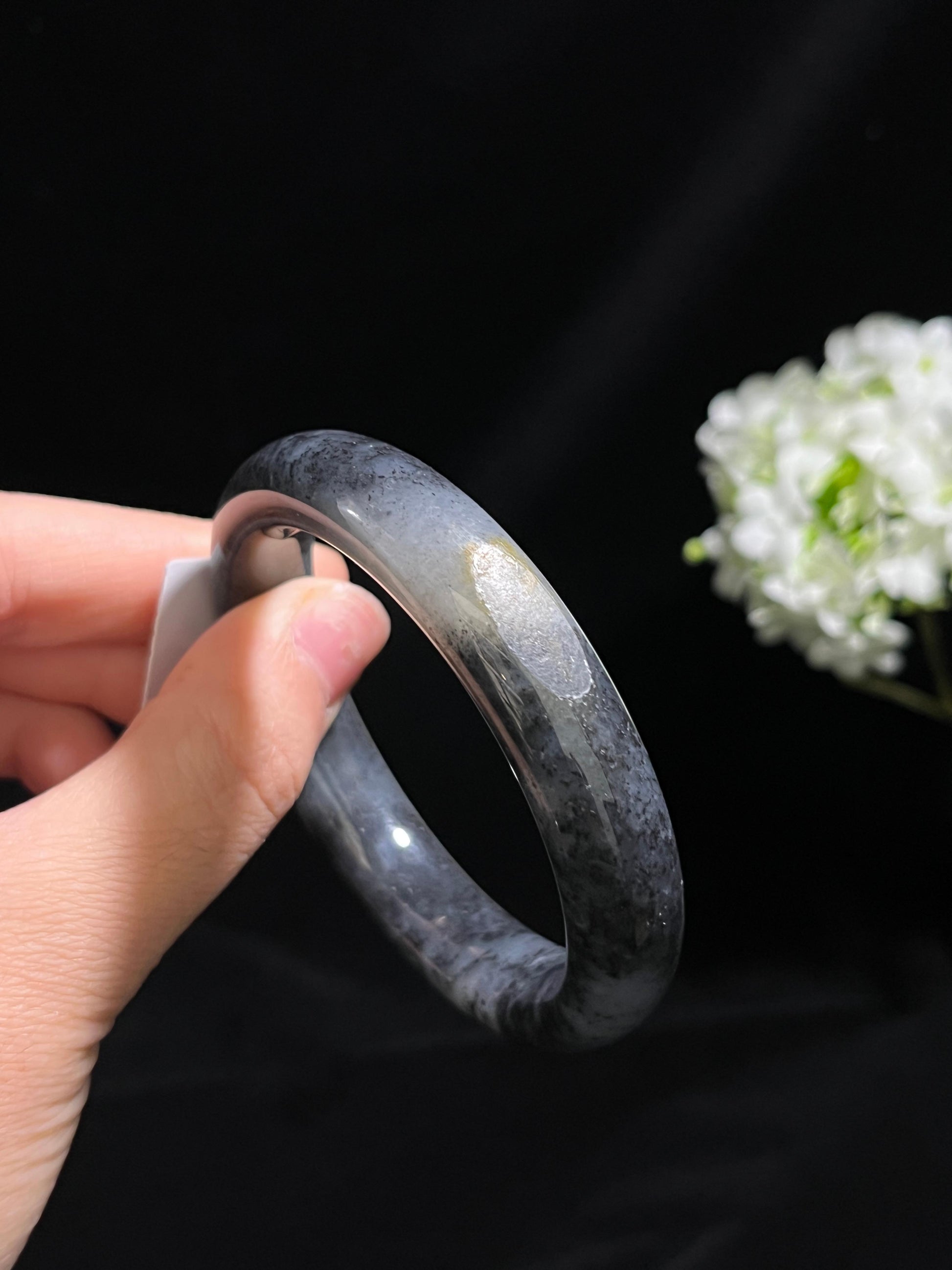 和田玉青花籽料手镯（卡54.5-卡60）（yc254779）