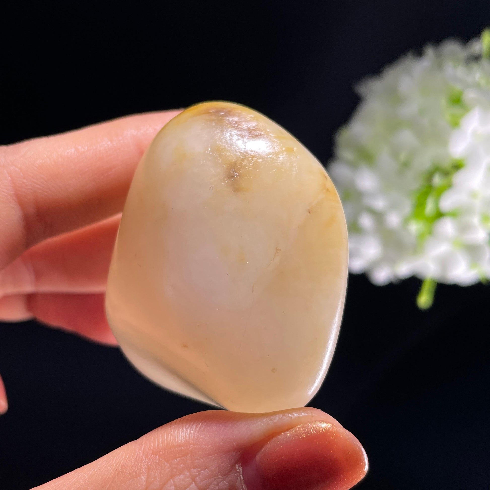 和田玉白玉“云阶月地”洒金皮籽料（yc392628）