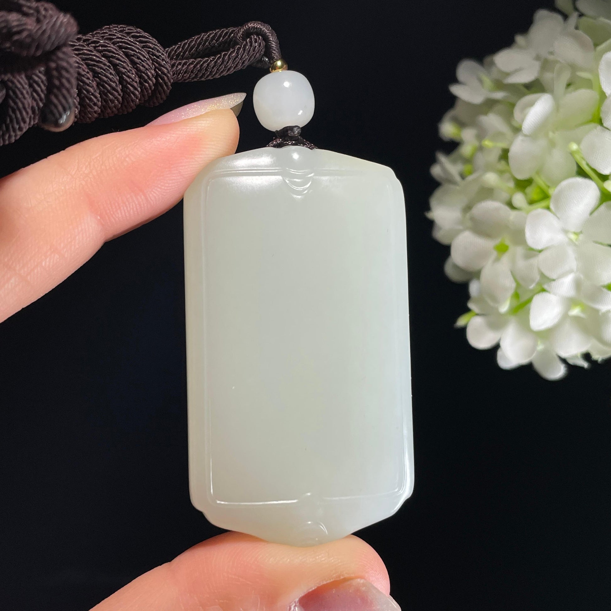 和田玉白玉籽料无事牌（yc326354）