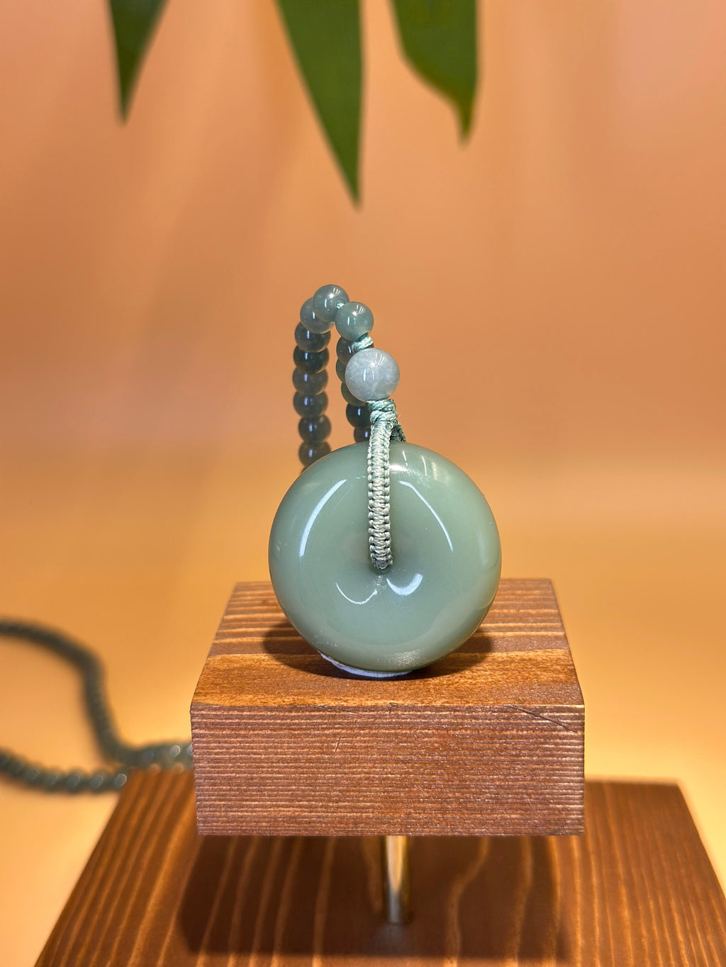 和田玉.浅青粉平安扣（yc772465）