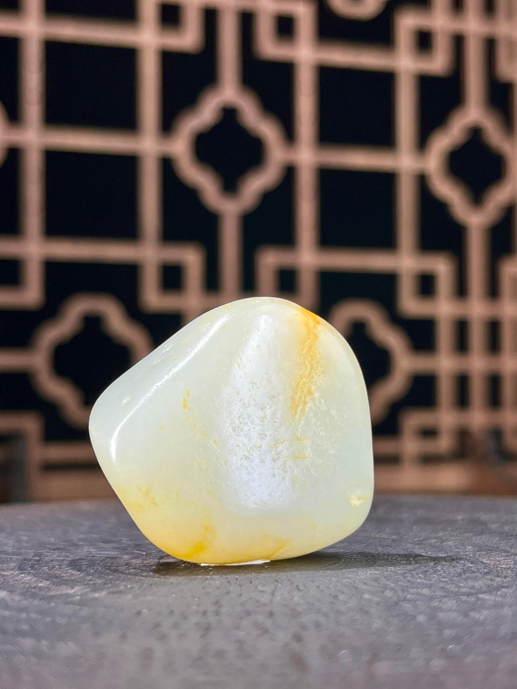 新疆和田玉白玉籽料原石洒金皮挂件5（yc233829）