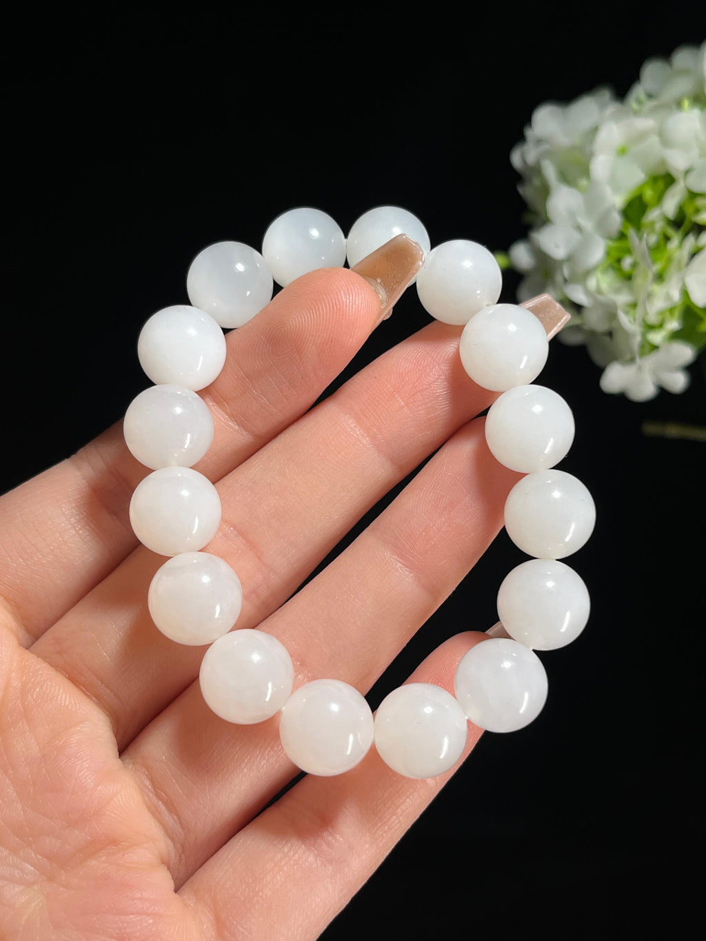 天然和田玉白玉精品手串手链（yc258437）