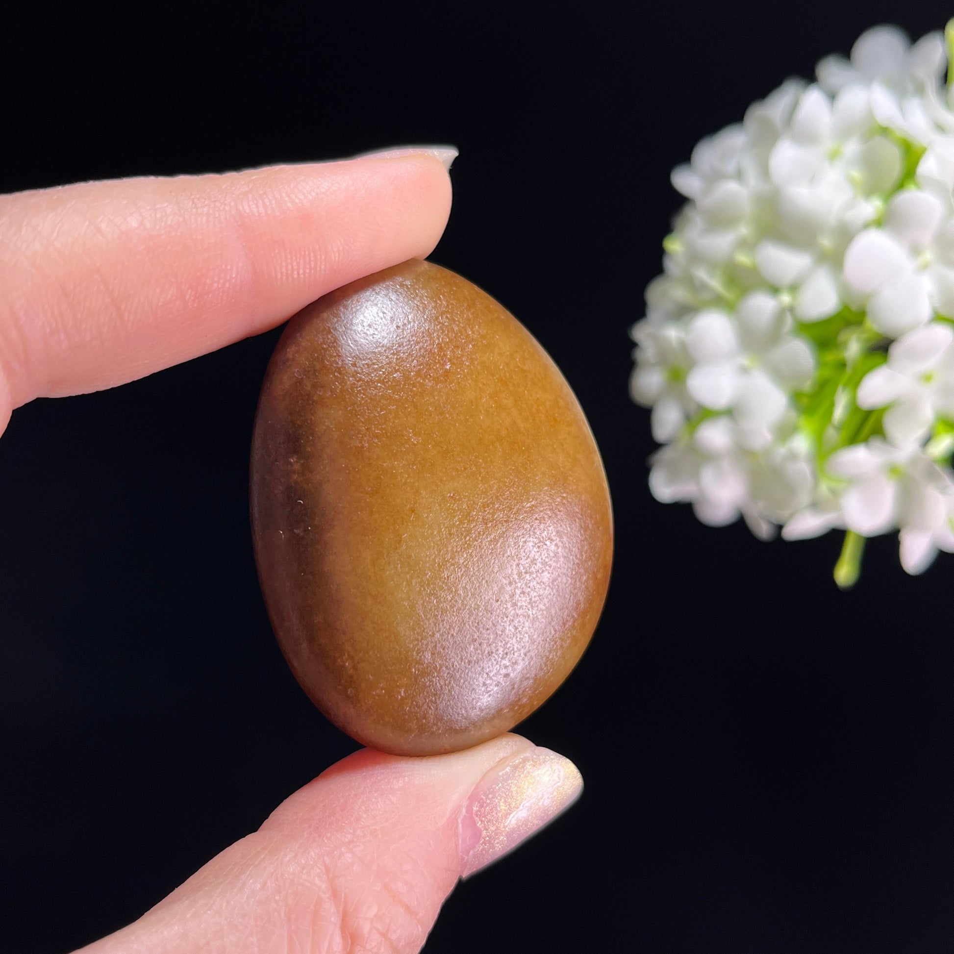 和田玉青白玉“秋光凝玉”通体秋梨皮籽料（yc333303）