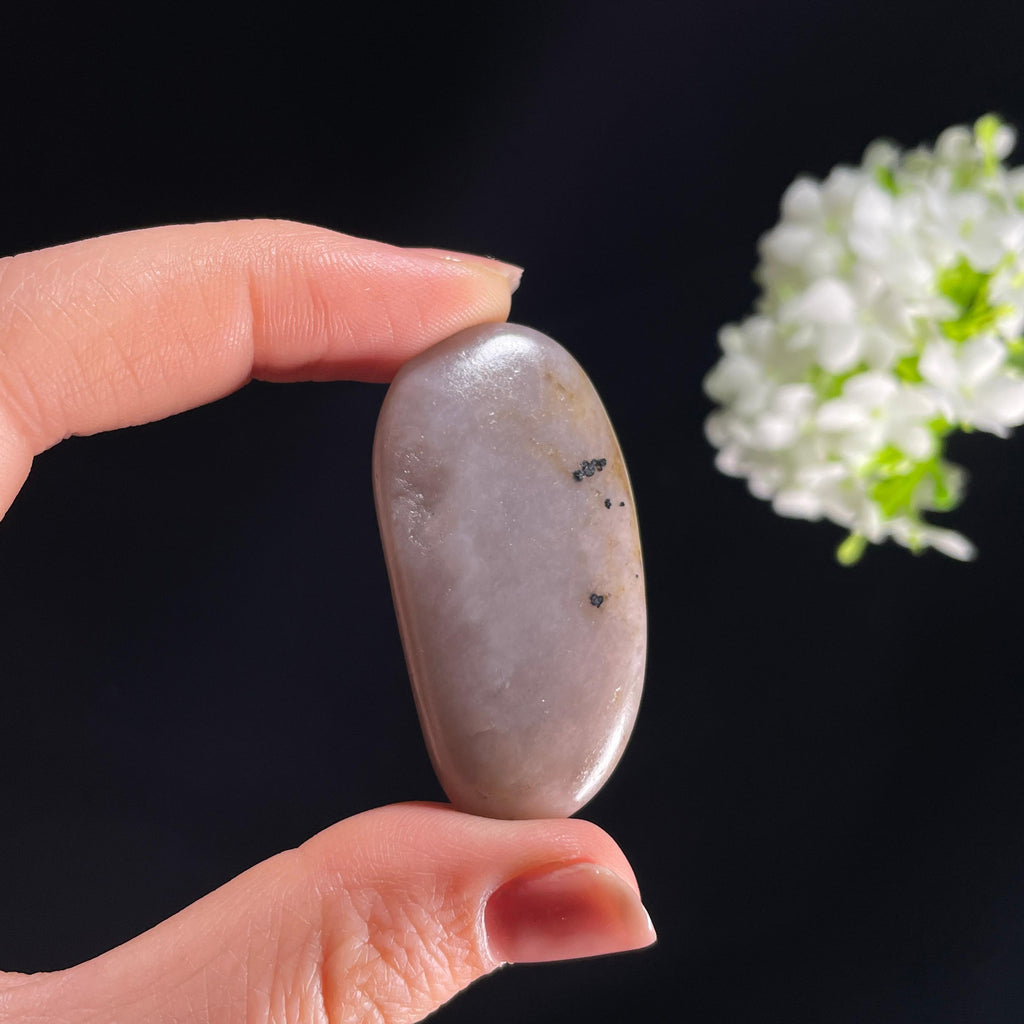 和田玉桃花玉“桃之夭夭”籽料原石（yc284315）