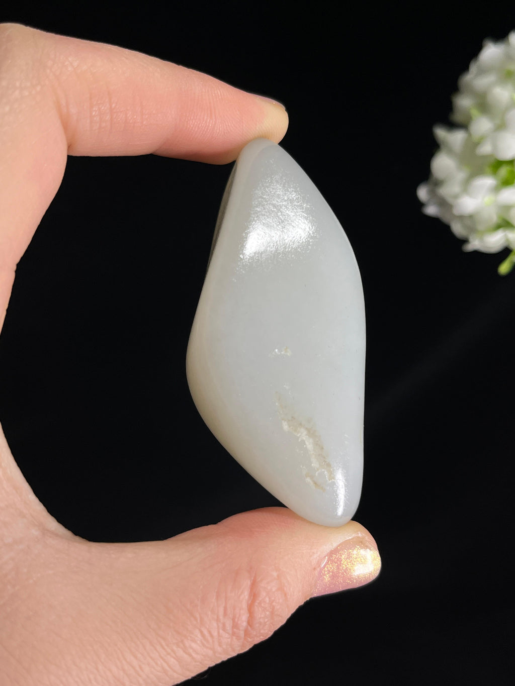 和田玉光白籽料原石（yc265675）