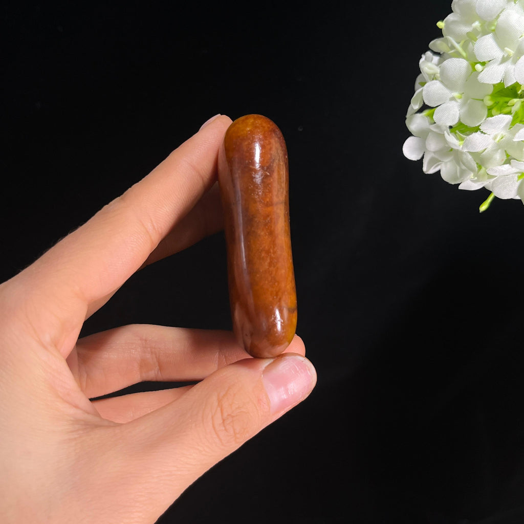 和田玉黄沁“褐玉流霞”籽料原石（yc285292）
