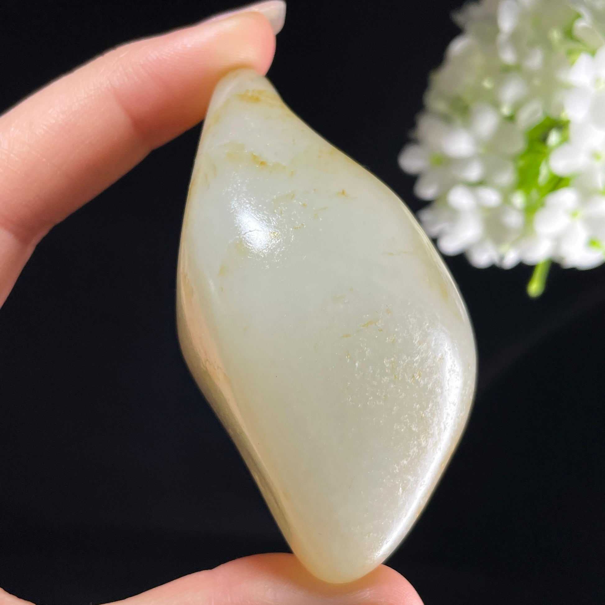 和田玉白玉“轻霞拂雪”聚红皮籽料（yc394246）