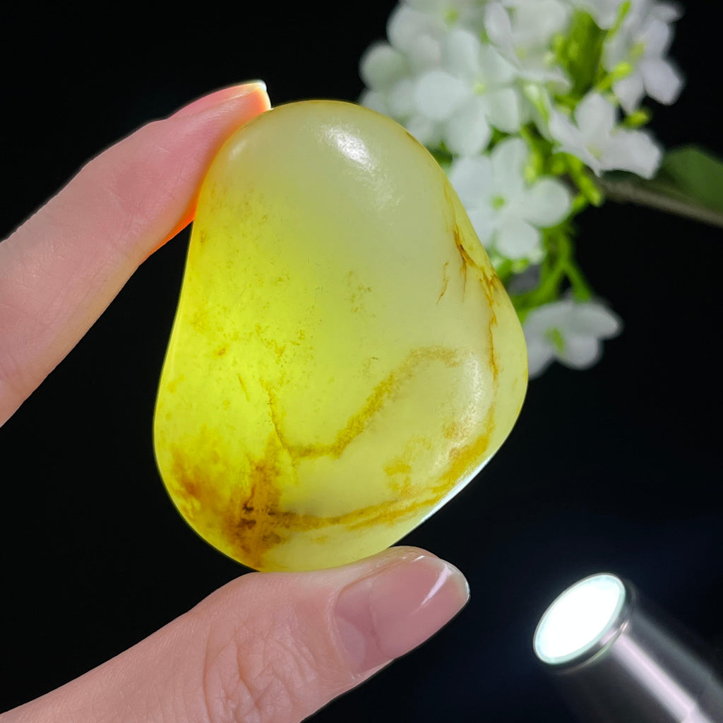 和田玉青白玉洒金秋梨皮“霜林晚照”籽料（yc310151）