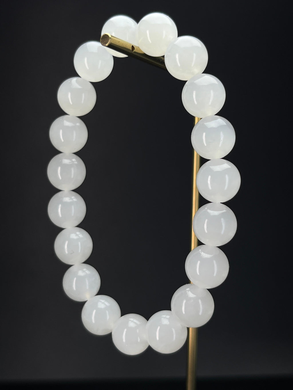 和田玉一级白手串（10卡）秒（yc234093）