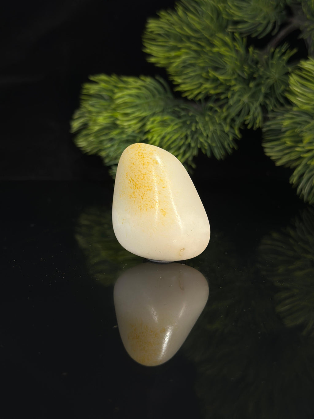 新疆和田玉白玉洒金皮精品挂件籽（yc503437）