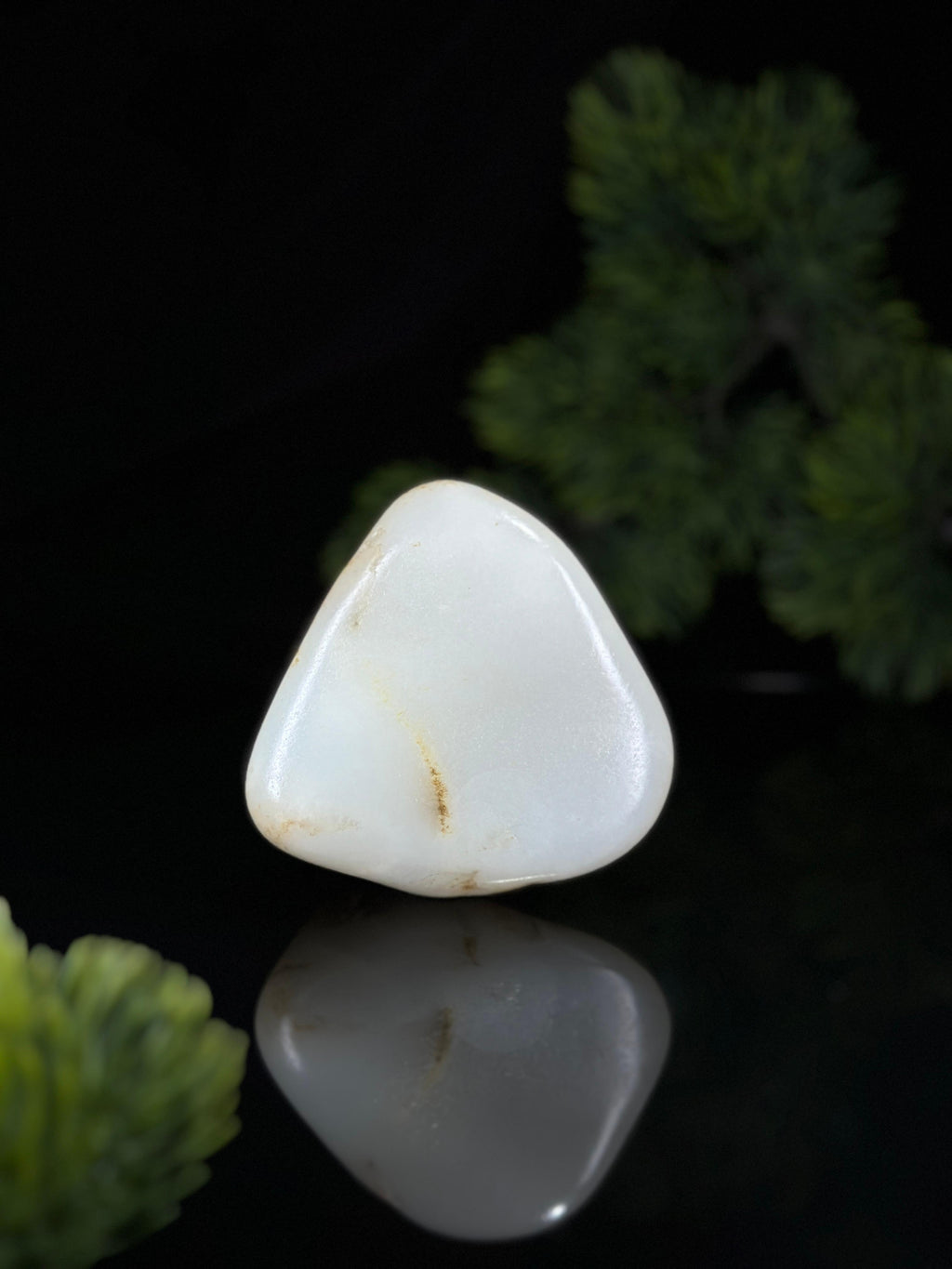 新疆和田玉青白种珍品籽料（yc504483）