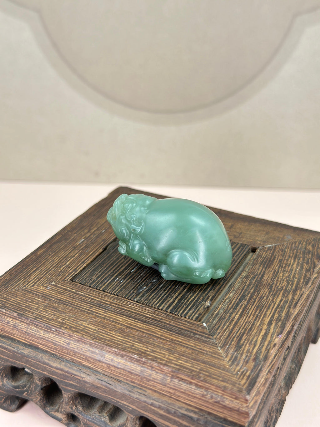 和田玉沙枣青貔貅挂件（yc751173）