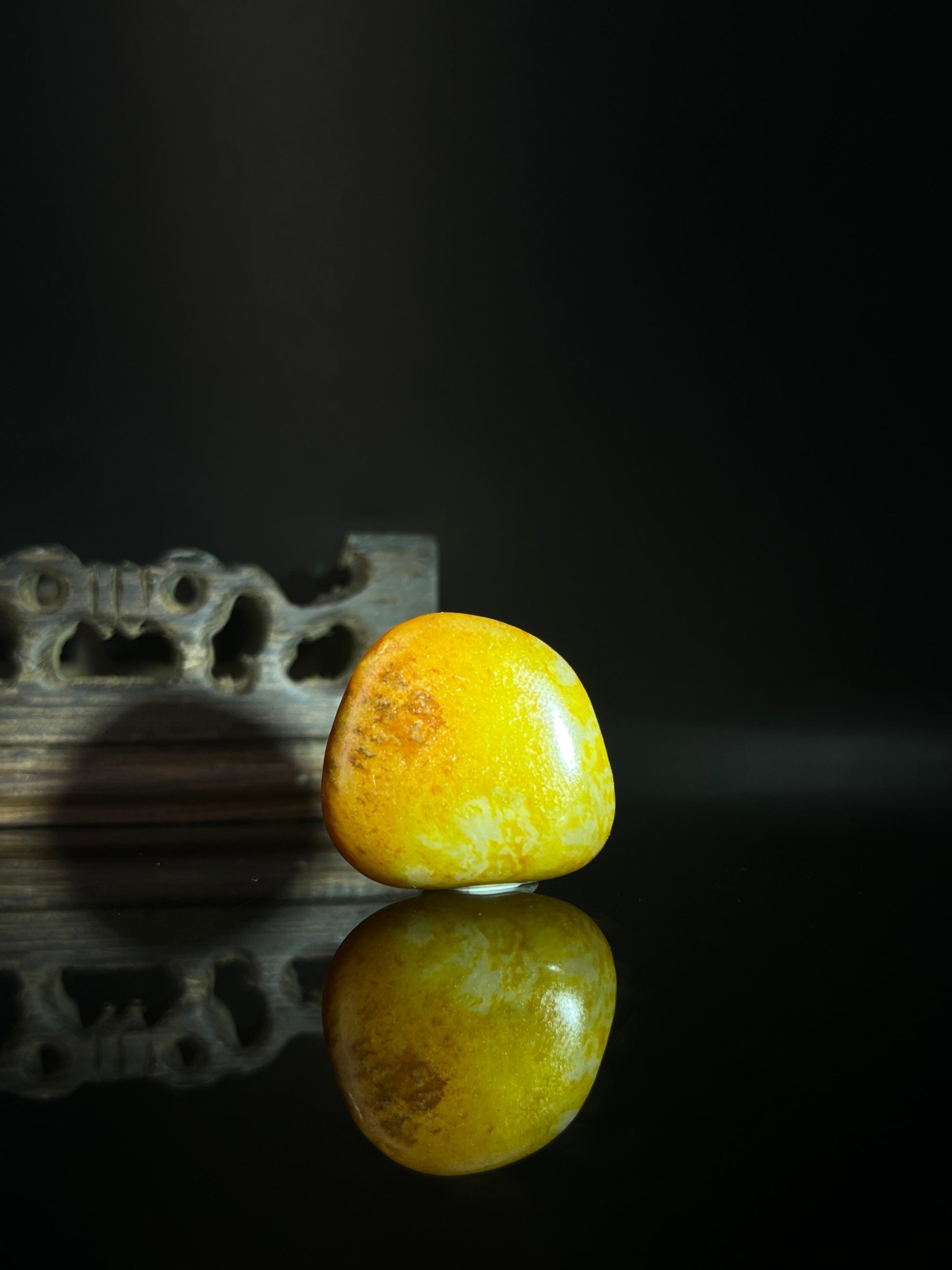 新疆和田玉籽料原石金包银挂件（yc236580）