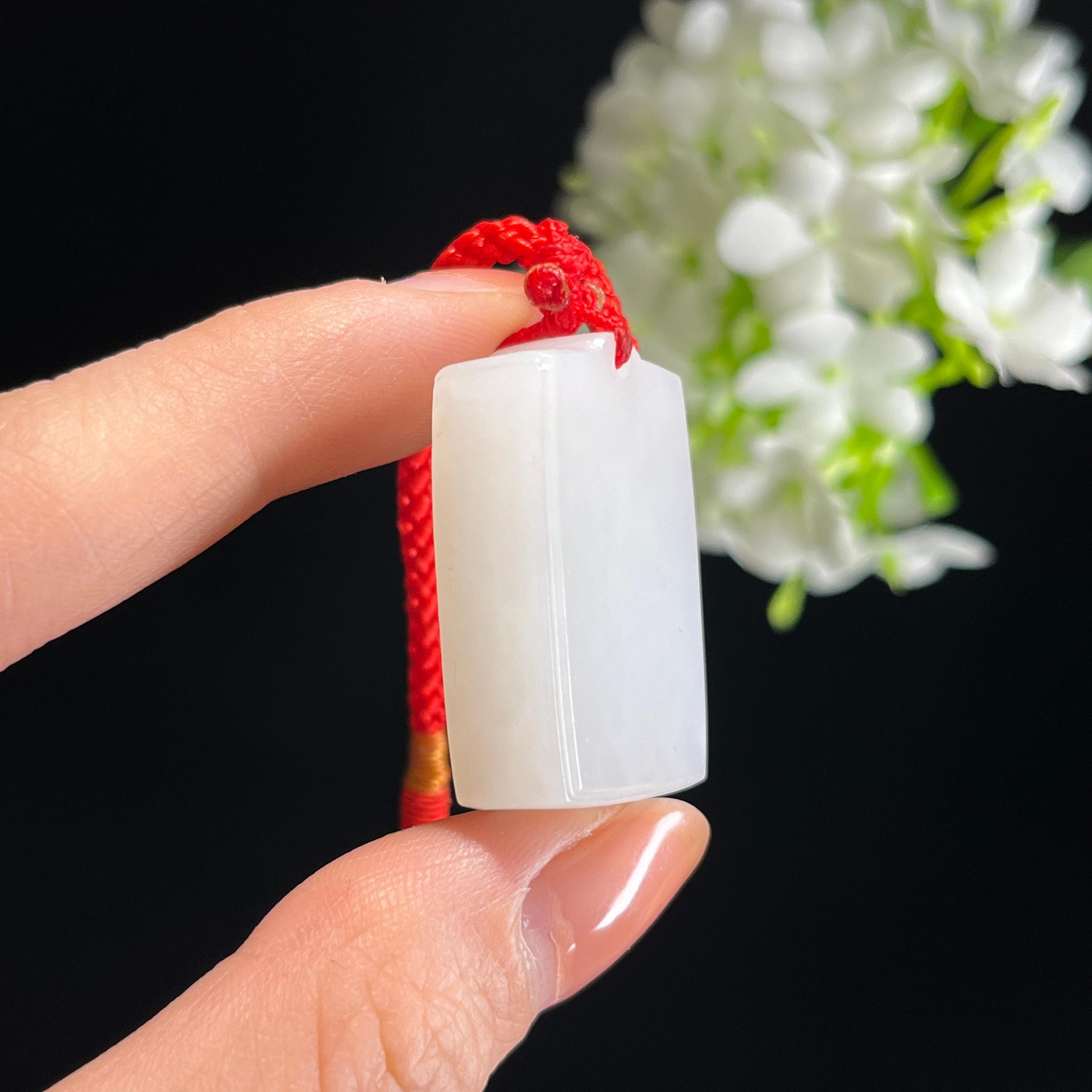 新疆天然和田玉白玉无事牌（yc348854）