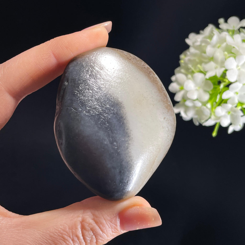 和田玉青花“墨染清溪”秋梨皮籽料（yc362887）