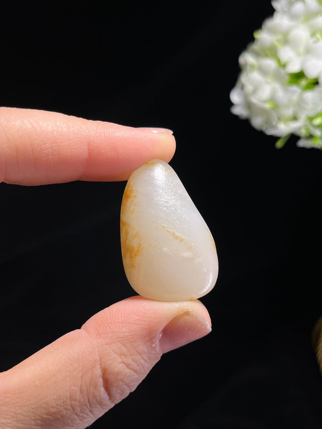 和田玉白玉洒金皮籽料原石（yc264599）