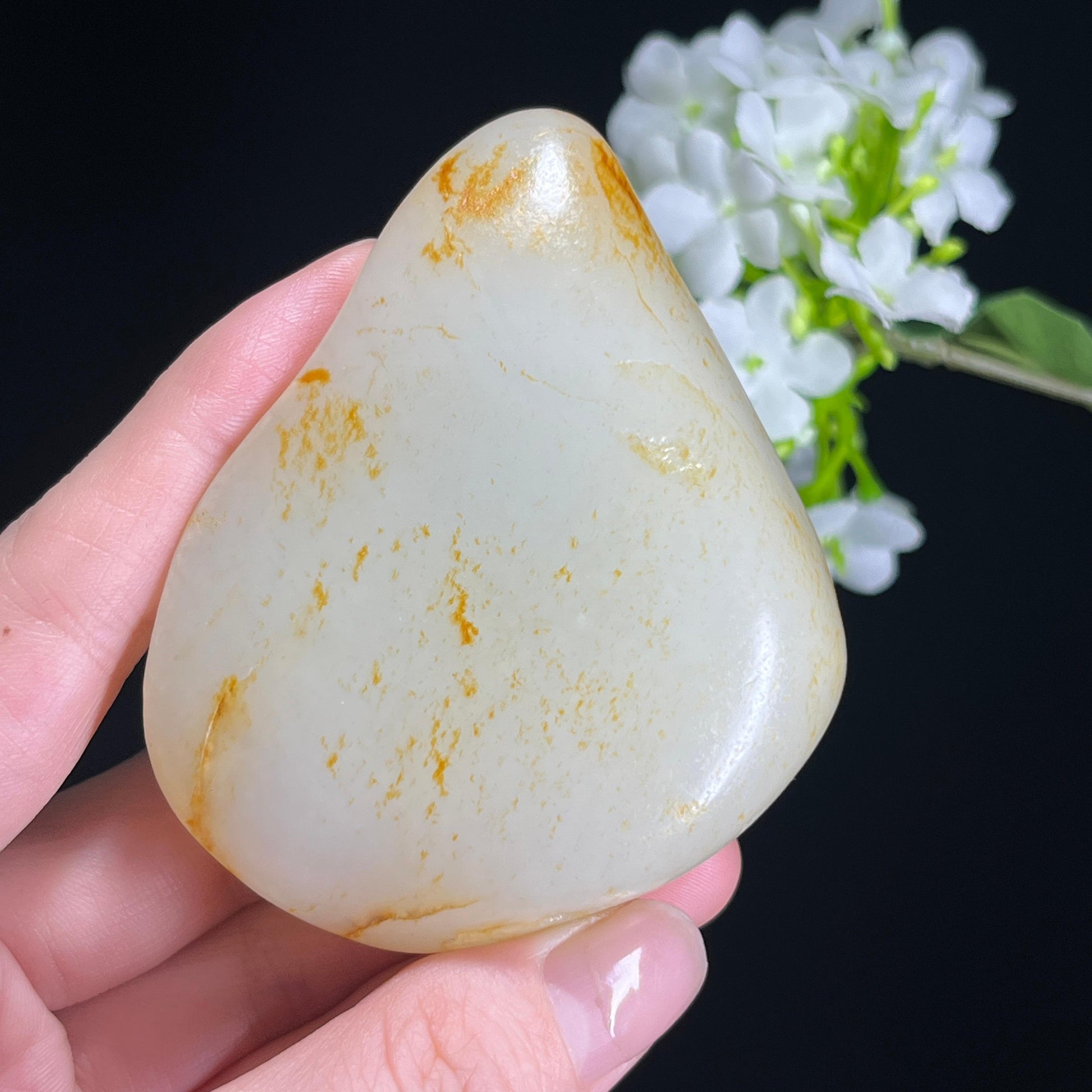 和田玉白玉洒金皮籽料原石（yc308806）