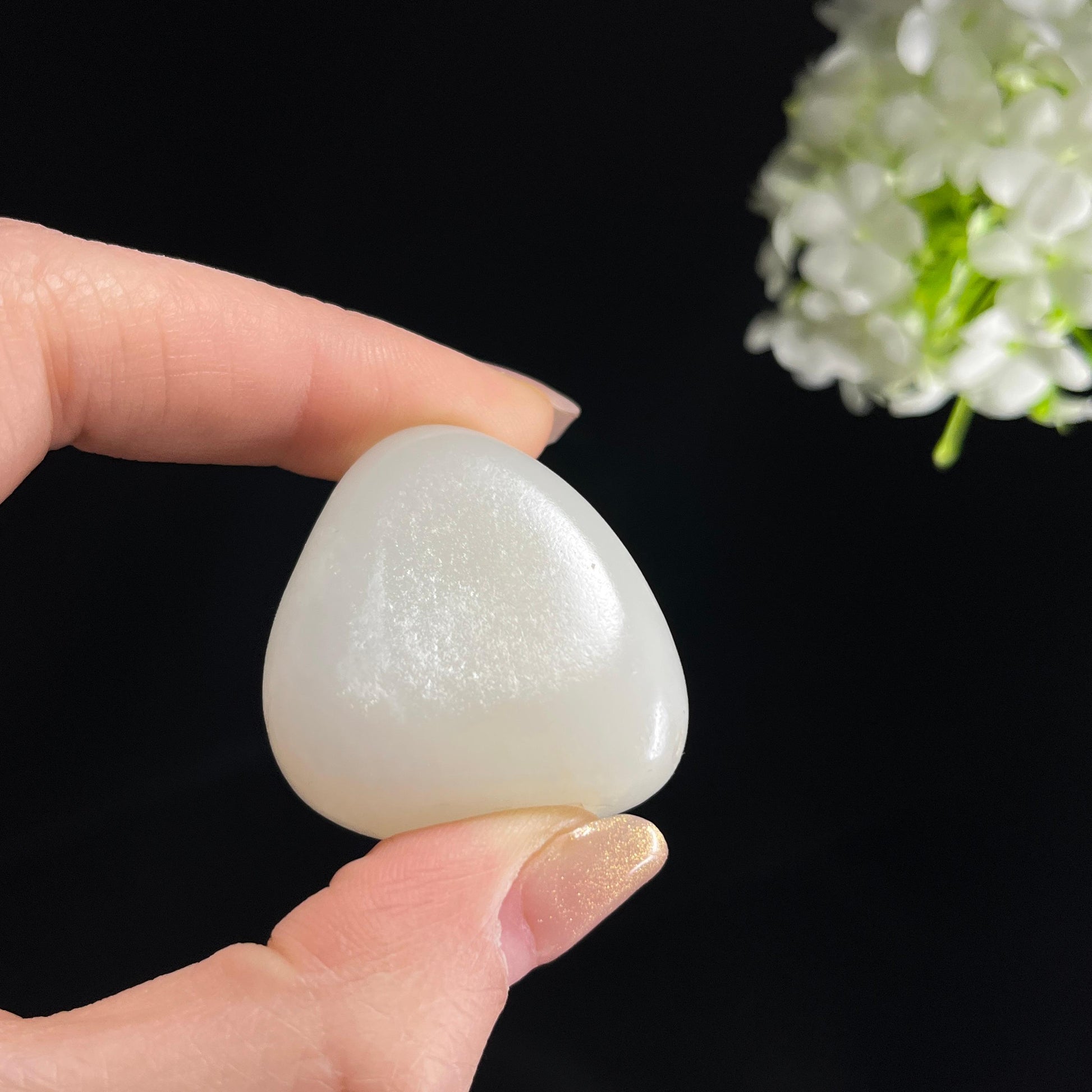 和田玉一级白“一点金云”洒金皮籽料（yc353884）