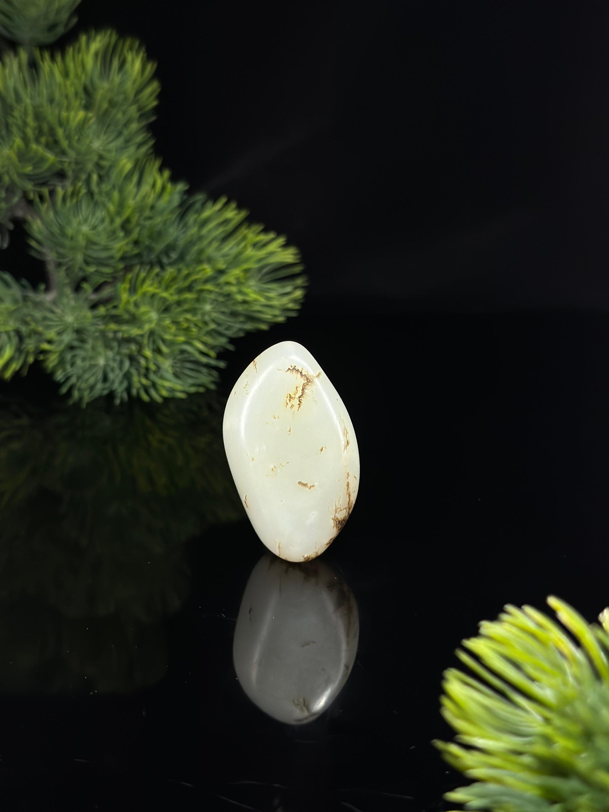 新疆和田玉白玉秋梨皮精品挂件籽（yc479250）