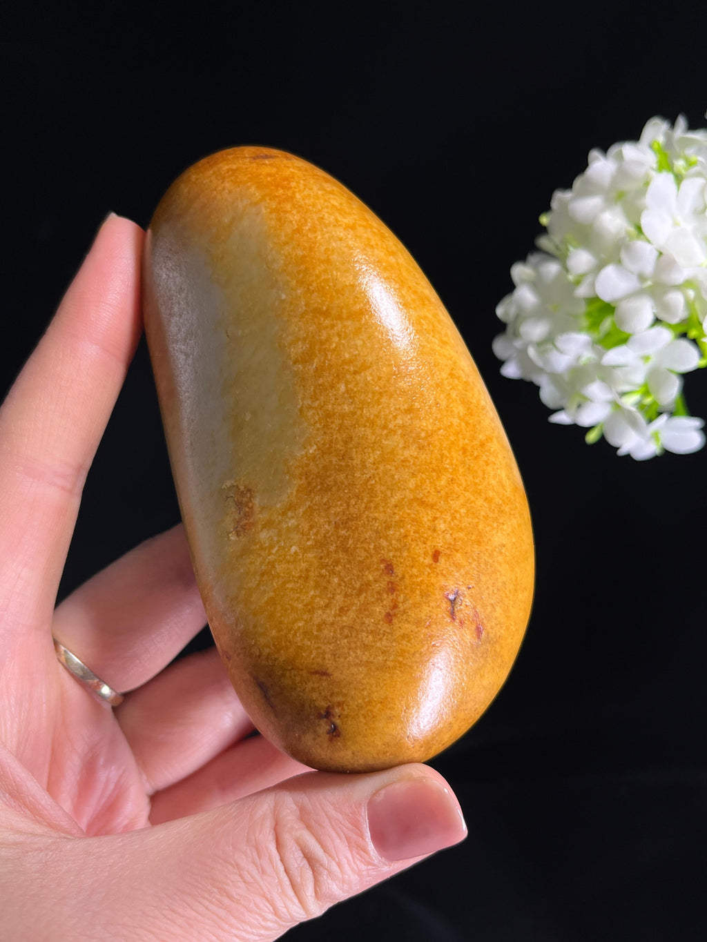 和田玉白玉聚黄皮“金糖福韵”籽料原石（yc278047）