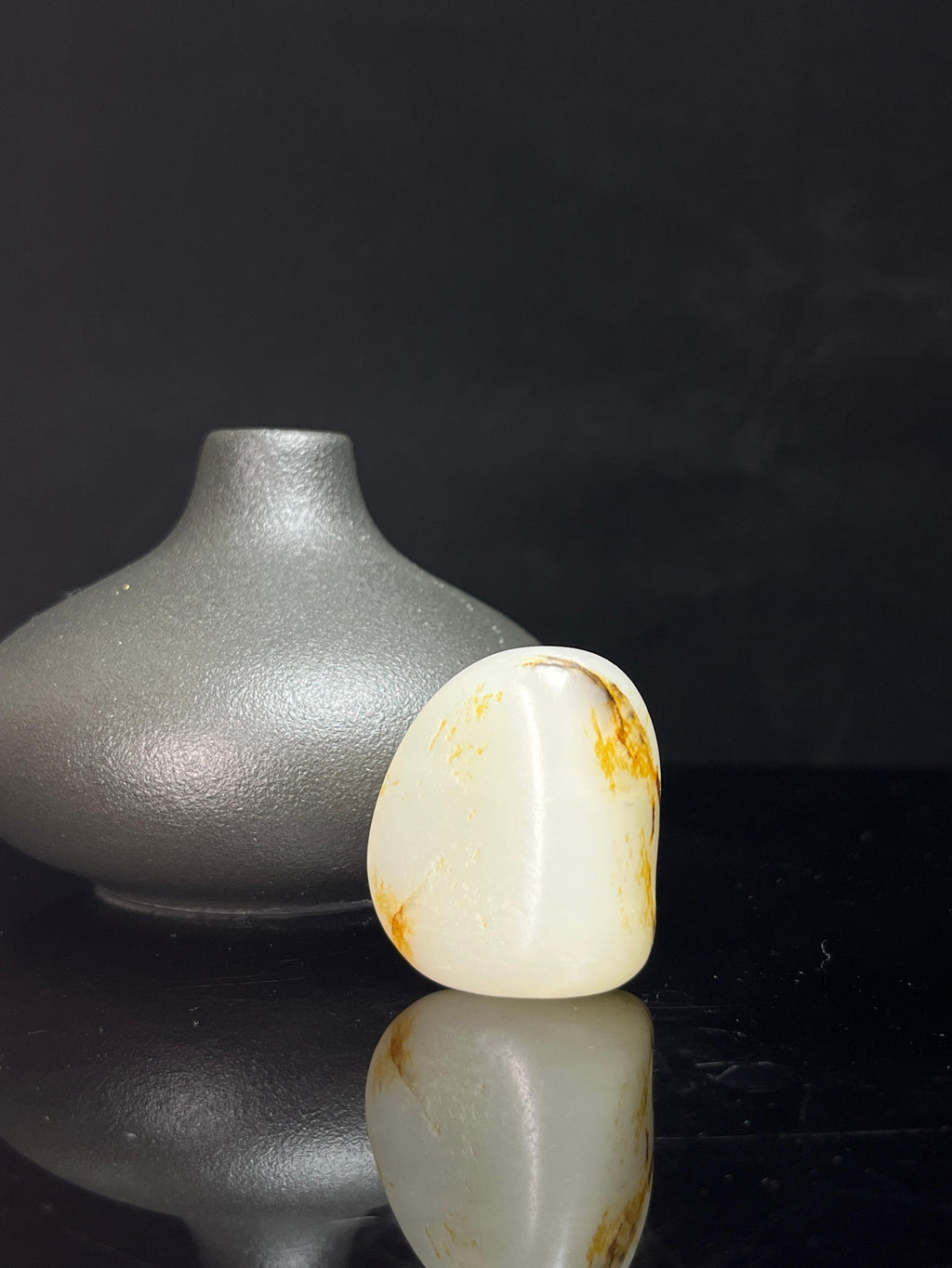 新疆和田玉籽料原石洒金皮挂件原皮独籽3（yc235080）