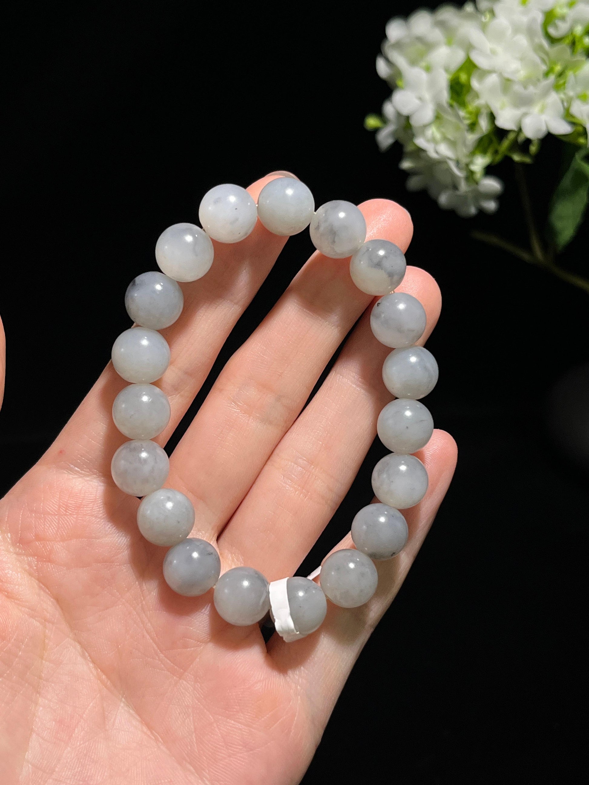 和田玉青花手串（卡10）（yc246350）