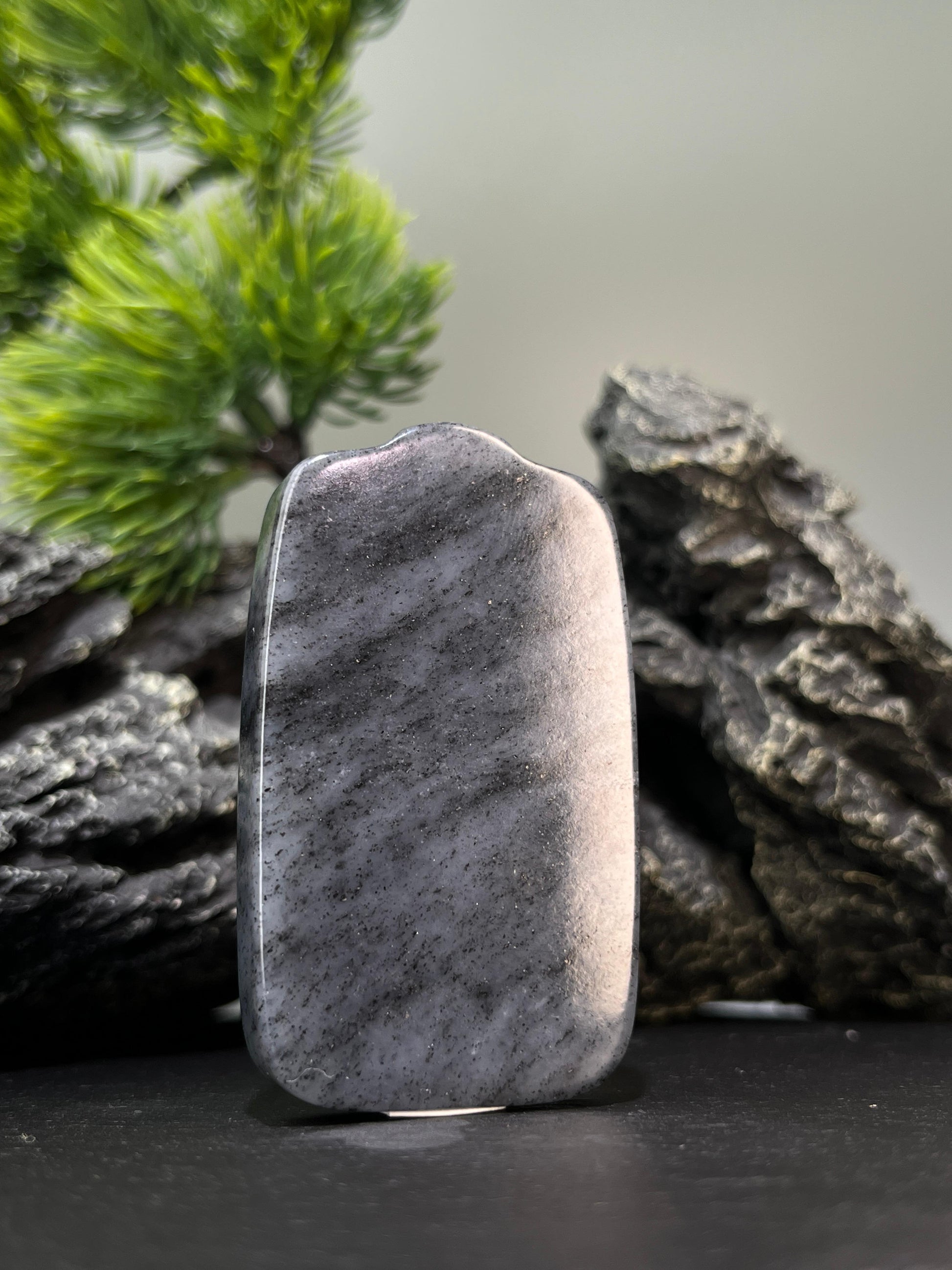 和田玉青花籽料无事牌2（yc228614）