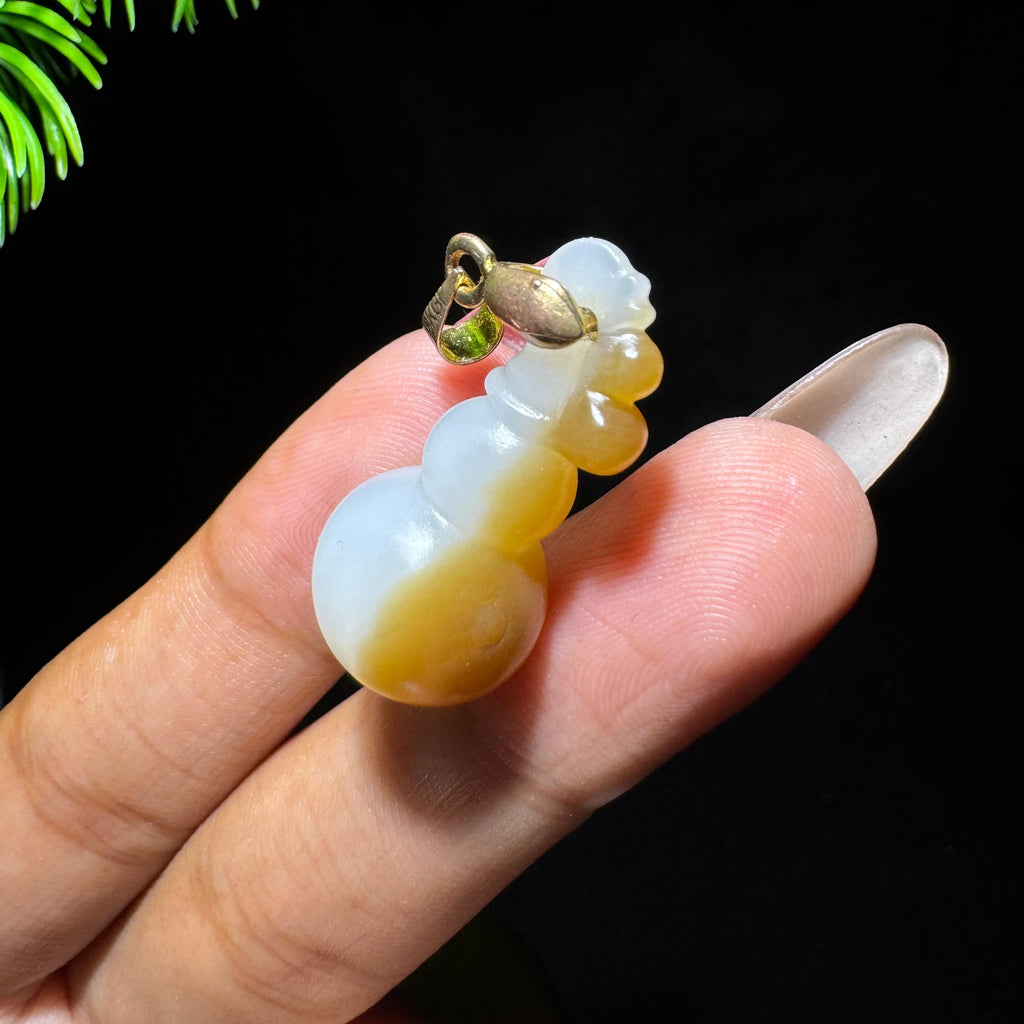 和田玉山料糖白葫芦（yc715006）