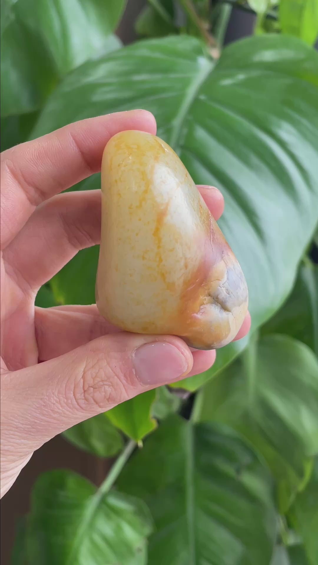 新疆天然和田玉白玉“金珀凝玉”洒金皮籽料原石（yc300260）