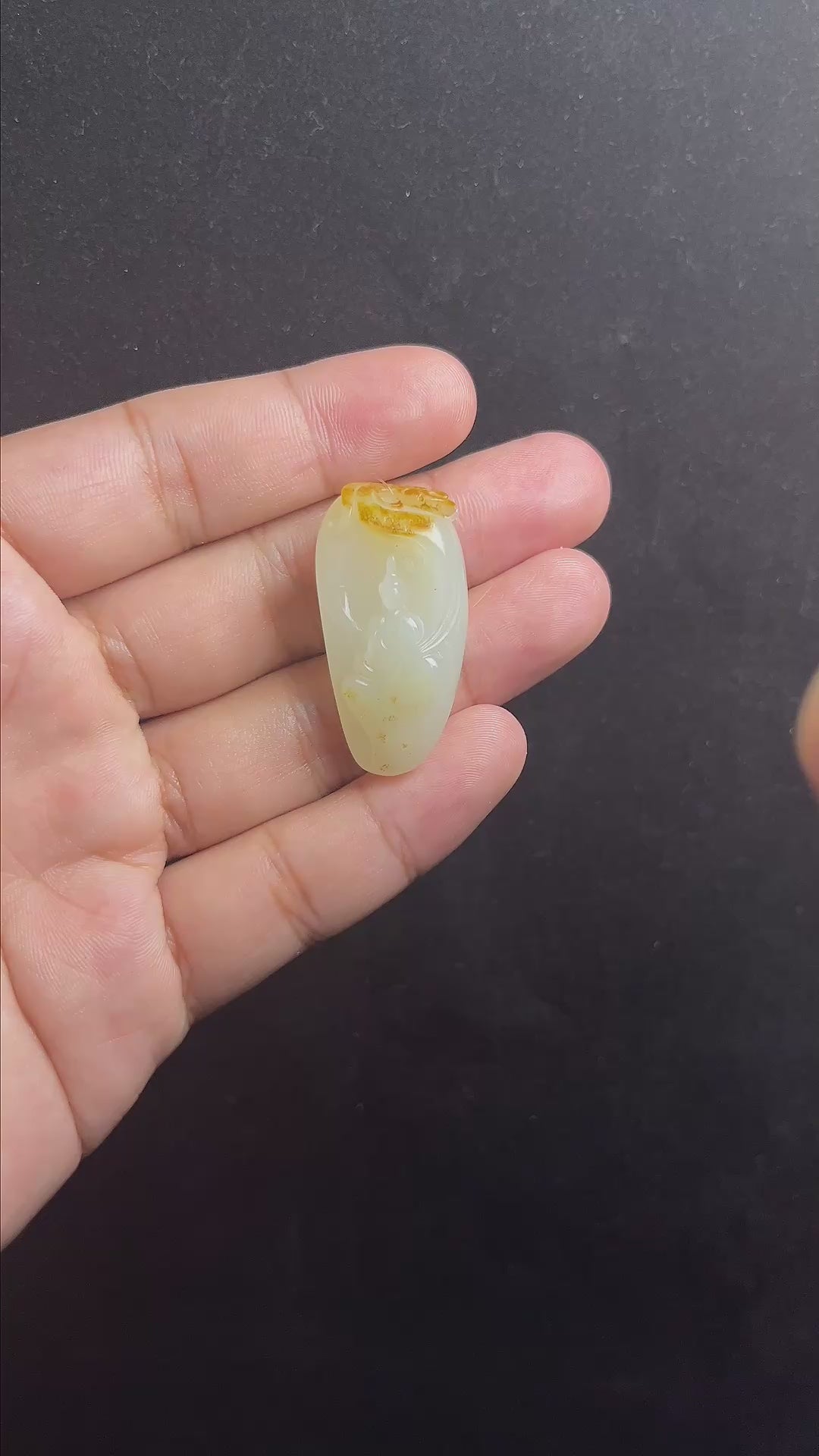 和田玉籽料洒金皮貔貅挂件（yc194150）