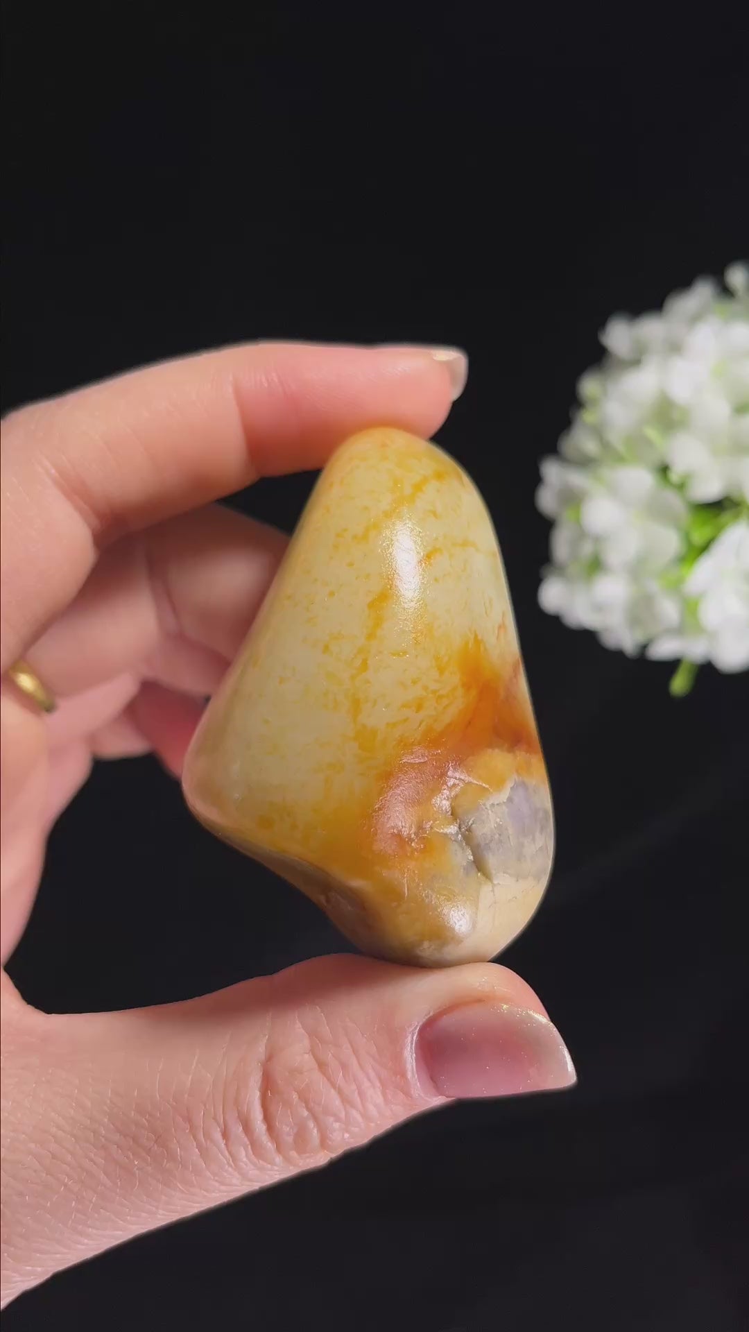 新疆天然和田玉白玉“金珀凝玉”洒金皮籽料原石（yc300260）